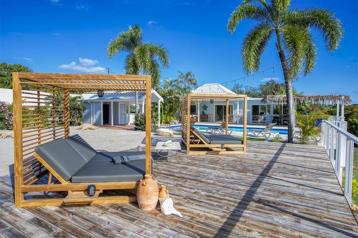 A louer villa 2 chambres Terres Basses Saint Martin_ Terrasse - 7